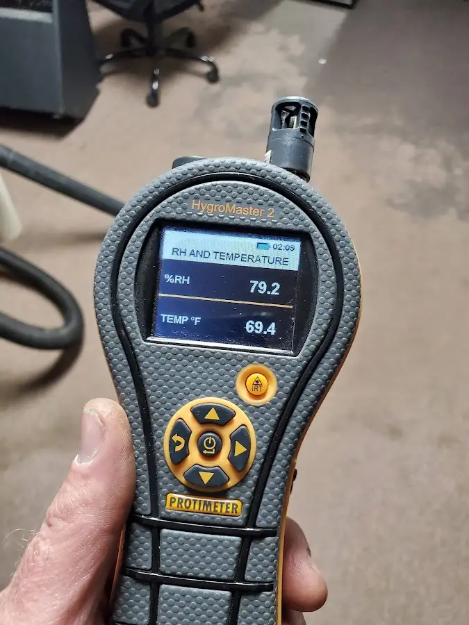 Moisture meter humidity assessment for Mold Remediation & Removal in Draper