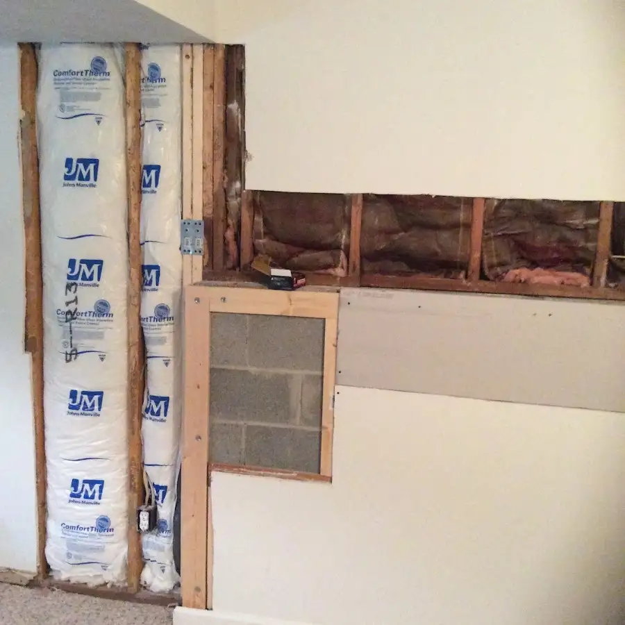 Wall insulation replacement during Contents Cleaning & Restoration in Draper